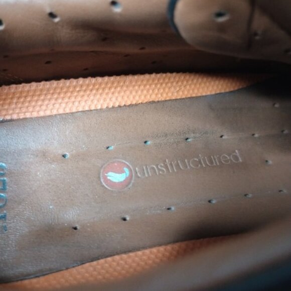 BLACK CLARKS UNSTRUCTURED LACEUP DRESS SHOES MEN"S SIZE 10 M - Picture 5 of 6